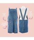 Denim Apron | Apple Embroidery